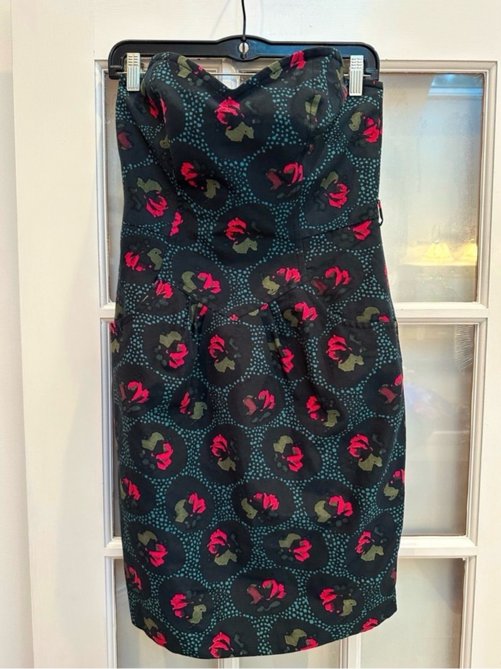 Frock! by Tracy Reese Strapless Beverly Silk Dress Rose Wine Size 10 Medium NWT